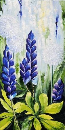 Картина Польові квіти та кульбабки