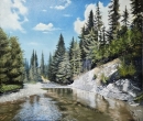 Картина «Карпати. Гірська річка Прут», художник Олег Дидишко, 15000 грн.