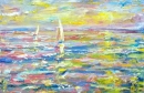 Картина «Морські простори», художник СВ, 0 грн.