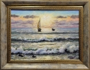 Картина «Море ввечері», художник Ю.Г. Юшко (з.х.у.), 0 грн.